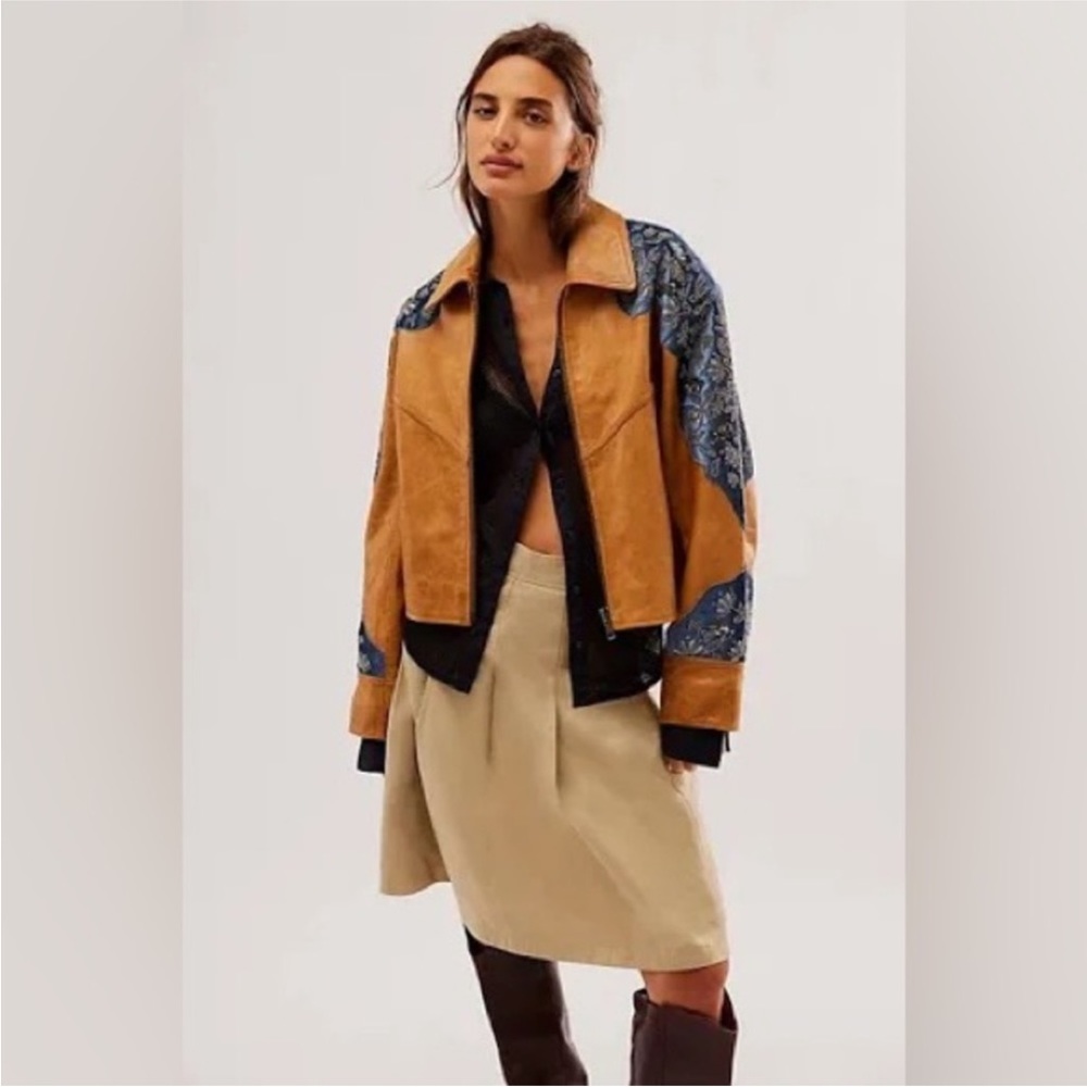 Free People Indie Rider Bomber Jacket NEW - Picture 5 of 16